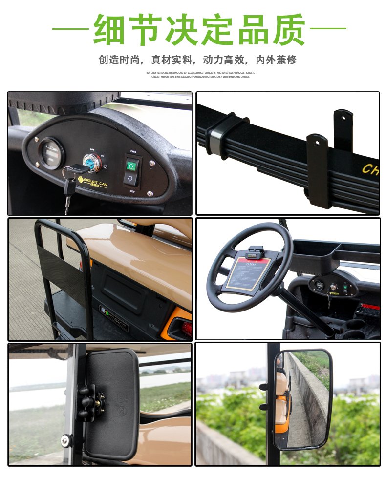 G2-1电动高尔夫观光车看房四轮巡逻车电瓶货运载(图7)